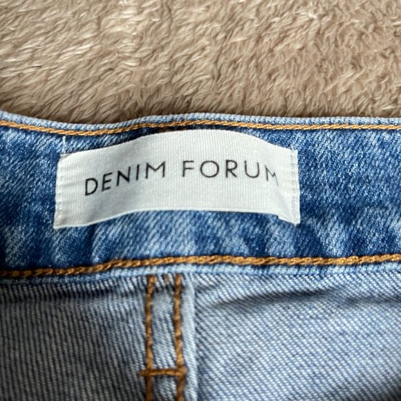 Denim Forum The Pin Up Light Wash Denim Skirt Size 26 - Picture 4 of 11